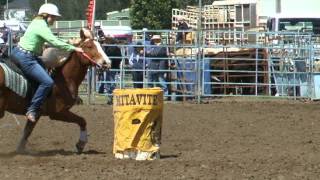 Reanna Carruthes Barrel Racing at Branxton Rodeo [upl. by Conley942]