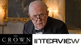 The Crown Interview mit John Lithgow Sir Winston Churchill zur NetflixSerie [upl. by Einnoj550]