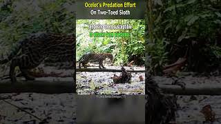 Ocelots Predation Effort on TwoToed Sloth [upl. by Olimpia]