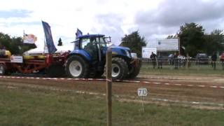 New Holland T7050 75ton fullpull trekkertrek bogaarden 2011 [upl. by Zaid]