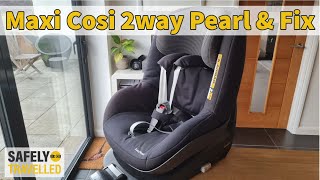 Maxi Cosi 2way Pearl amp Fix  Installation in a Mercedes CClass W204 with ISOFIX [upl. by Nnaeel]