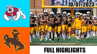 Wyoming vs Fresno State FULL GAME HIGHLIGHTS  2023 College Football [upl. by Matta]