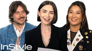 Emily in Paris Cast Answers Fan Mail  InStyle [upl. by Osmen]