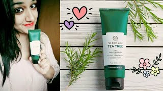 The Body Shop Tea Tree 3 in 1 Wash Scrub Mask Review  Tea Tree 3 in 1  FoodyMomm [upl. by Anairb]