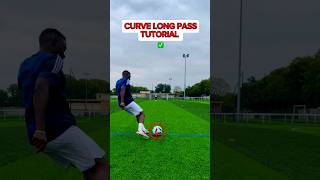 Curve Long Pass Tutorial football soccer reel footballskills foryou reel [upl. by Nitsrik]