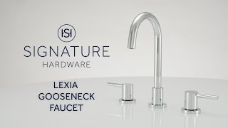 Streamline Your Bathroom Upgrade  The Lexia Gooseneck Faucet [upl. by Drud]