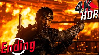 4K HDR Ghost of Tsushima 100 Platinum Hard Walkthrough part 52  Eternal Blue Sky Ending [upl. by Hachmin263]