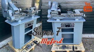 Myfors Super 7 Perfect Condition Lathe Drehmaschine [upl. by Latimer]