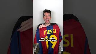 Before Messi Got The 10 Shirt 🐐🔟  FC Barcelona 200708 Home Kit Unboxing [upl. by Enaled280]