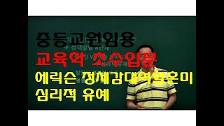 6 윤중샘 초수 심리 에릭슨 정체감 대 역할혼미 심리적 유예 [upl. by Imotas]