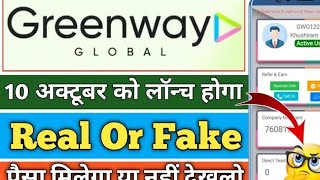 Greenway Global Real Or Fake  Greenway Global Se Paise Kaise Kamaye l Greenway Global Withdrawal [upl. by Kosiur972]