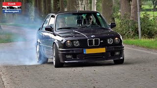 390HP BMW E30 with GT2860RS Turbo  Powerslides amp Crazy Burnouts [upl. by Sisto]