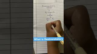 what is dextrorotatory ytshorts viral viralshort trending chemistry [upl. by Skill]