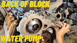 Rear Mounted Water Pump Cadillac 46 NorthStar Water Pump amp Housing Gaskets Car Leaking Antifreeze [upl. by Davena]