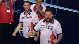 Luke Humphries and Michael Smith made darts opponent cry after World Cup win [upl. by Thesda]