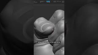 Digital Sculpting a Hand Pose Closed fist characterdesign digitalsculpting 3dmodeling [upl. by Andee]