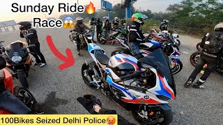 Sunday Ride🔥Cops Vs Superbikes😱 [upl. by Ecyac]