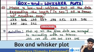 BOX AND WHISKER PLOTS EXPLAINED  How To Make Box and Whisker Plots [upl. by Moazami489]