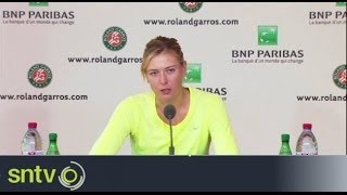 Maria Sharapova very happy with quarterfinal win [upl. by Aihseym474]