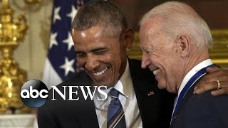 President Obamas Emotional Tribute to Vice President Biden [upl. by Merrilee115]