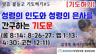 성령의 역사로 우리의 믿음의 연약함을 붙들어 달라는 기도성령 충만함으로 성령의 은사를 경험하게 해달라는 기도성령의 음성을 알아듣는 영적인 귀가 열리게 해주시기를 간구하는 기도 [upl. by Zingale752]