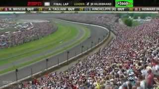 Dan Wheldon wins 2011 Indy 500 CRAZY FINISH amp wreck JR Hildebrand crashes in FINAL CORNER [upl. by Deborath754]