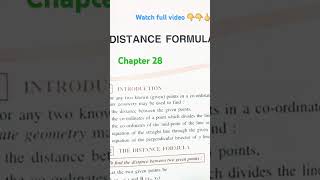 Distance Formula Chapter 28 Class 9 ICSE Board Selina Publishers Concise Math exercise 28 shorts [upl. by Guinn851]