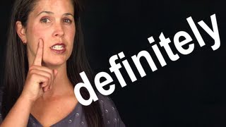 How to Pronounce DEFINITELY  American English  Word of the Week [upl. by Dugas]