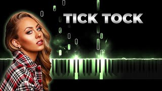 Albina  Tick Tock  Eurovision 2021 Croatia  Piano Karaoke Cover Instrumental [upl. by Ahseirej6]