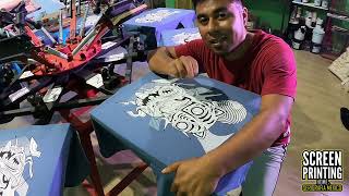 ESTAMPADO DE PLAYERAS  OAXACA  SCREEN PRINTING  SERIGRAFIA TUTORIA [upl. by Freddi]