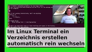 Linux Verzeichnis im Terminal erstellen und sofort rein wechseln [upl. by Joete]