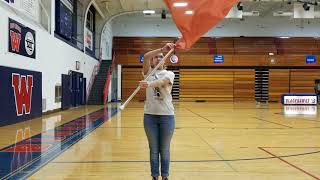 WAHS color guard basics for tryouts [upl. by Hendrik]