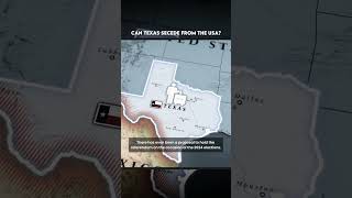 Can Texas secede from the USA shorts [upl. by Ahsikin168]