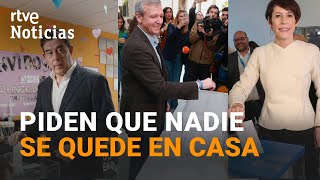 ELECCIONES GALICIA Así han VOTADO los PRINCIPALES CANDIDATOS a PRESIDIR la XUNTA  RTVE Noticias [upl. by Ahcim]