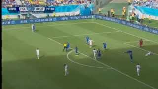 Suarez bites Chiellini in World Cup [upl. by Henig839]