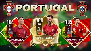 EPIC FULL PORTUGAL SQUAD BUILDER  FIFA MOBILE 22 [upl. by Eldred]