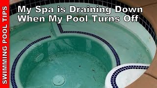 My Spa is Draining Down When Pool Turns Off [upl. by Vargas]