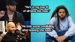 Rappers Talking About J Cole Kendrick Lamar Drake Eminem Joey Bada Fat Joe and more [upl. by Aara641]