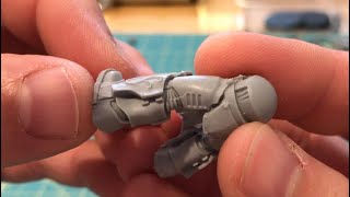 Howto Fixing mould slips on details with Aquilon Terminators Horus Heresy Forge World [upl. by Naltiak367]