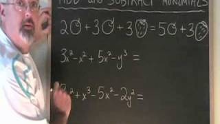 Add and Subtract Monomials [upl. by Dnamron]