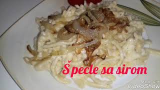 Špecle  moze i makaroni sa sirom  Käse Spätzle [upl. by Adamik]