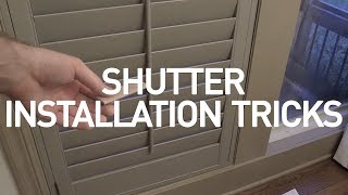 Shutter installation trick [upl. by Brosy]