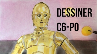 C6PO Speed Drawing 21 [upl. by Jaquenette731]