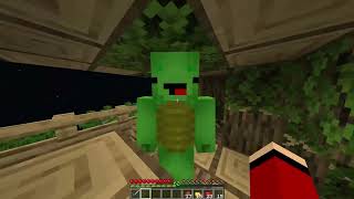 Who DRAGGED Mikey and JJ Into SCARY TREE in Minecraft Challenge Maizen Mizen [upl. by Chemash901]