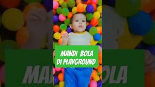 mandibola playground perosotan bolawarnawarni cutebaby cute funny baby tamanbermain [upl. by Naashar667]