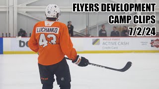 Philadelphia Flyers Development Camp Clips  Day 1 7224 [upl. by Erme463]