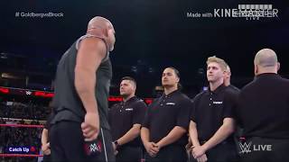 WWE RAW Nov 14 2016 Goldberg Entrance HD [upl. by Nealy103]