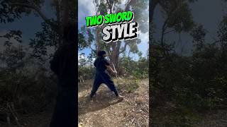 Dual Wielding Quick Attack ⚔️ tutorial katana martialarts swordfighting [upl. by Oirifrop]