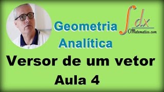 GRINGS  Geometria analítica  Versor de um vetor  Aula 4 [upl. by Averat]