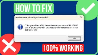 FIX RESIDENT EVIL 4 FATAL D3D ERROR Easy Tutorial  RE4 Remake Fatal D3D Error [upl. by Anerual]